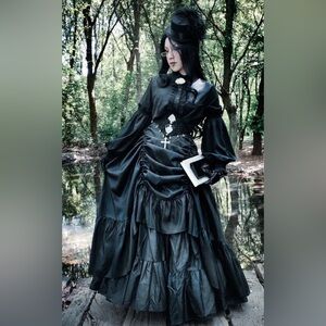 Gothic Chameleon High Low Skirt
